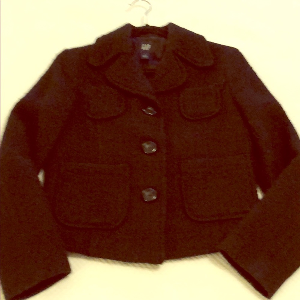 GAP Black Boucle Jacket Small